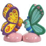 From the Westland Giftware Mwah! Collection. Westland Giftware Mwah!  Butterflies Salt and Pepper Shakers. These sets are held together with magnets. Made of ceramic with glossy finish. Measures 3.25 Inches high. Hand wash only.