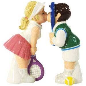 Westland Giftware Mwah! Tennis Couple Salt and Pepper Shakers