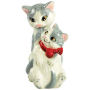 From the Westland Giftware Mwah! Collection. Westland Giftware Mwah! Cat And Kitten Salt and Pepper Shakers. These sets are held together with magnets. Made of ceramic with glossy finish. Measures 3.75 Inches high. Hand wash only.