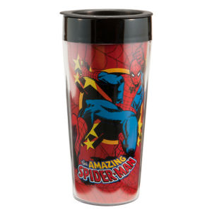 Spiderman 16 Ounce Plastic Travel Mug