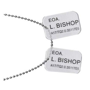 Aliens Bishop Dog Tags Prop Replica
