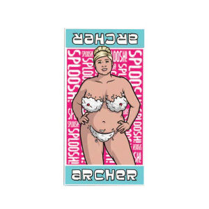 Archer Pam Sploosh Bikini Cotton Towel