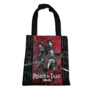 Attack On Titan Eren and Levi Tote Bag