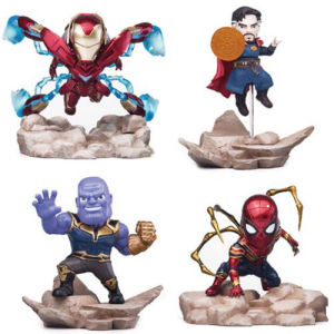 Marvel Infinity War Mini Egg Attack MEA-003 Mini-Statue 4-Pack Set - Previews Exclusive