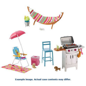 Barbie Outdoor Furniture Playset Case