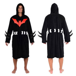 DC Comics Batman Beyond Hooded Fleece Bathrobe