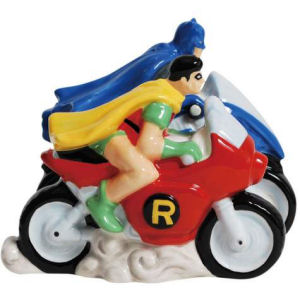 Westland Giftware DC Comics Batman and Robin Magnetic Salt and Pepper Shakers