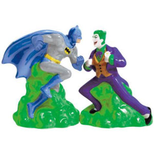 Westland Giftware Batman vs. The Joker Magnetic Salt and Pepper Shaker Set