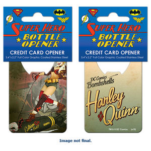 DC Comics Bombshells Harley Quinn Cover Credit Card Bottle Opener