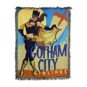 DC Comics Bombshells Batgirl Woven Tapestry Blanket - Previews Exclusive