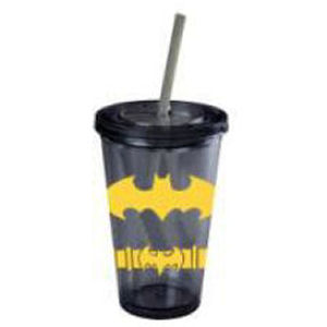 Batman Uniform 16 Ounce Plastic Travel Cup