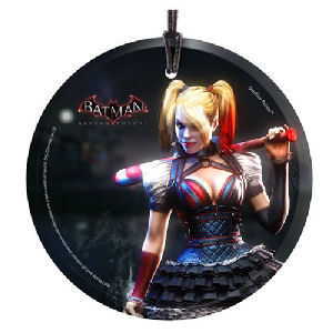 Arkham Knight Harley Quinn StarFire Prints Hanging Glass Ornament