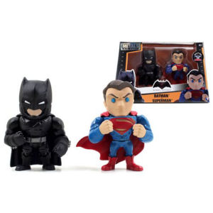 Batman v Superman Dawn of Justice Superman and Batman with Armor 4-Inch Alternate Die-Cast Figure 2-Pack