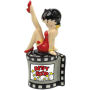 From the Westland Giftware Betty Boop Collection. Betty Boop Betty and Film Strip Magnetic Salt and Pepper Shaker Set. Made of ceramic with a glossy finish. Measures 5.2 Inches high. Set is dishwasher safe. NOT microwave safe.