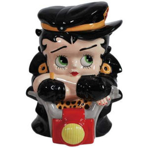 Betty Boop Biker Betty Ceramic Cookie Jar