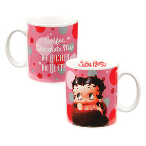 Betty Boop Coffee Chocolate Men 12 Ounce. Ceramic Mug