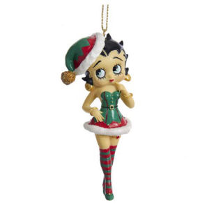 Betty Boop in Elf Outfit 3.5 Inch Resin Ornament