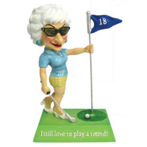 Biddys Play a Round Figurine
