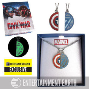 Captain America Civil War Best Friends Necklace Set - Entertainment Earth Exclusive