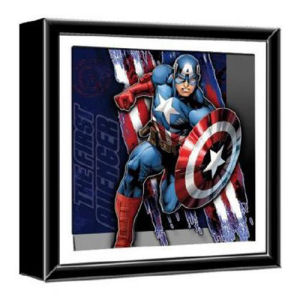 Captain America The First Avenger Wood Shadow Box