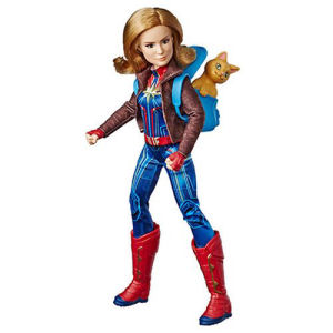Captain Marvel Adventure Doll and Marvels Goose the Cat
