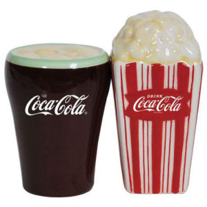 Coca Cola and Popcorn Salt and Pepper Shaker Set