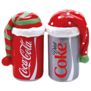 Coca-Cola Cans Bundled Up Salt and Pepper Shakers