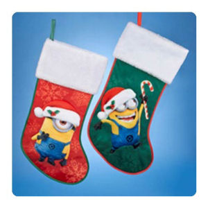 Despicable Me 19 Inch Holiday Stocking with Cuff Display Box