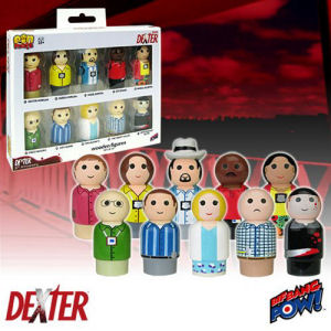 Dexter Pin Mate Wooden Figure 10th Anniversary Set of 10