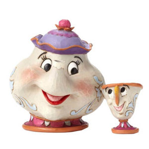 Disney Traditions Beauty and the Beast Mrs. Potts and Chip Statue
