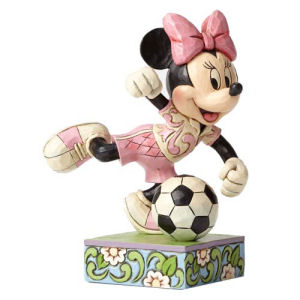 Disney Traditions Minnie Mouse Soccer Goal Statue