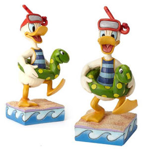 Disney Traditions Donald Duck Snorkling with Innertube Make a Splash Statue