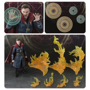 Doctor Strange and Burning Flame Set SH Figuarts Action Figure