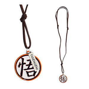 Dragon Ball Z Goku Kanji with Leather Necklace