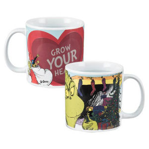Dr. Seuss The Grinch 20 Ounce Heat-Reactive Ceramic Mug