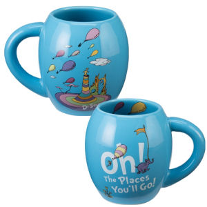 Dr. Seuss Oh the Places Youll Go 18 Ounce Oval Ceramic Mug