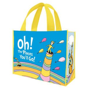 Dr. Seuss Oh the Places Youll Go Large Recycled Shopper Tote