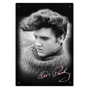 Elvis Presley Sweater Tin Sign
