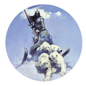 Frank Frazetta Silver Warrior Magnet