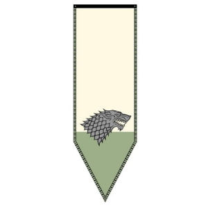 Game of Thrones Stark Winterfell Banner