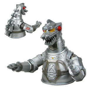 Godzilla Mechagodzilla 7 Inch Vinyl Bust Bank