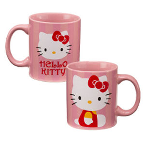 Hello Kitty Stripes 12 Ounce Ceramic Mug
