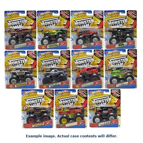 Hot Wheels Monster Jam 1/64th Scale 2017 Wave 9 Case