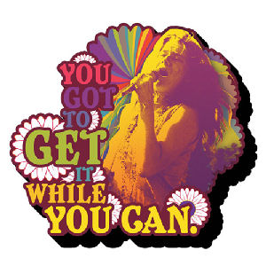 Janis Joplin Get it Funky Chunky Magnet