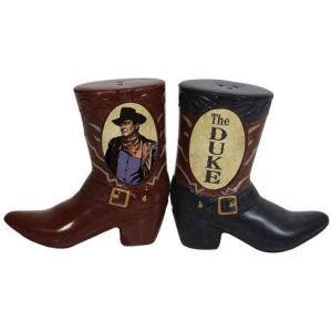 John Wayne The Duke Boots Salt and Pepper Shakers
