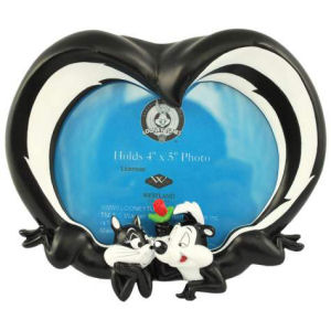 Warner Brothers Looney Tunes Pepe Le Pew and Penelope Tails Frame 4x5