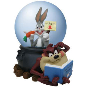 Warner Brothers Looney Tunes Bugs Bunny and Taz 85mm Water Globe