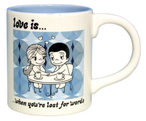 From the Love is... Collection. Love is... when you're lost for words. Westland Giftware Coffee Mug 14 Ounce