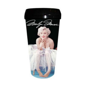 Marilyn Monroe Ballerina 16 Ounce Plastic Travel Mug
