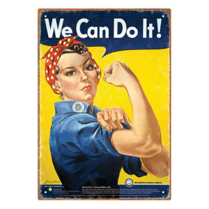 Rosie the Riveter Tin Sign